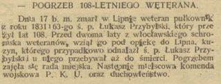 Zdjęcie powstańca styczniowego Łukasz Przybylski