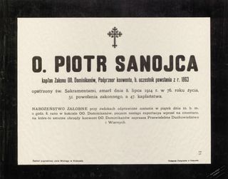 Zdjęcie powstańca styczniowego Józef Sanojca