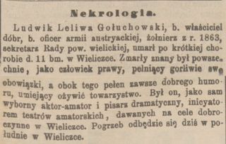 Zdjęcie powstańca styczniowego Ludwik Gołuchowski