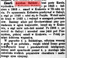 Baliński Aurelian ( - 1863)