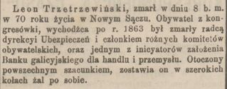 Zdjęcie powstańca styczniowego Leon Trzetrzewiński