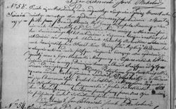 akt chrztów w Mokobodach