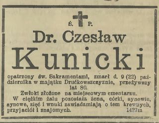 Zdjęcie powstańca styczniowego Czesław Kunicki