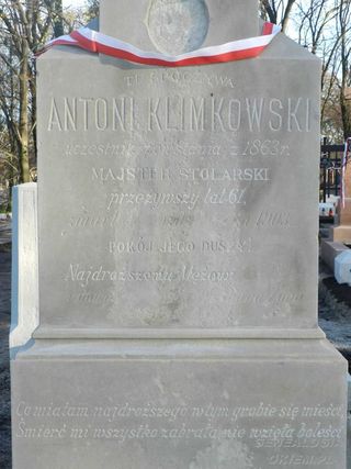 Zdjęcie powstańca styczniowego Antoni Klimkowski