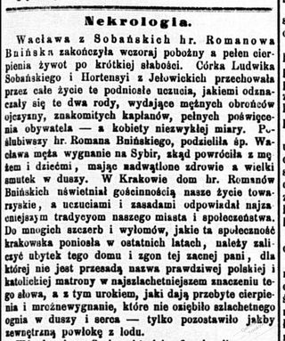 Zdjęcie powstańca styczniowego Wacława Sobańska