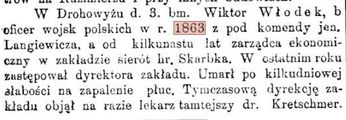 Włodek Wiktor ( - 1902) 