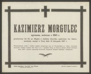 Zdjęcie powstańca styczniowego Kazimierz Morgulec