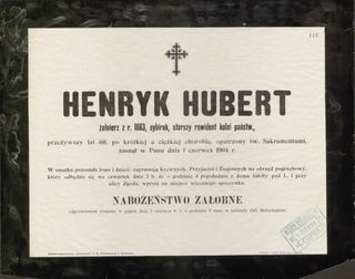 Zdjęcie powstańca styczniowego Henryk Hubert