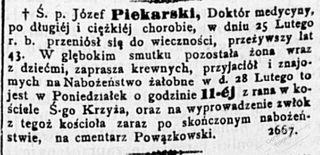 Zdjęcie powstańca styczniowego Józef Piekarski