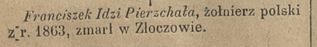 Zdjęcie powstańca styczniowego Franciszek Pierzchała
