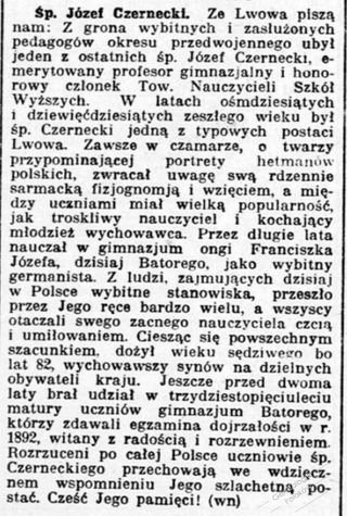 Zdjęcie powstańca styczniowego Józef Czernecki