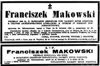 Zdjęcie powstańca styczniowego Franciszek Makowski