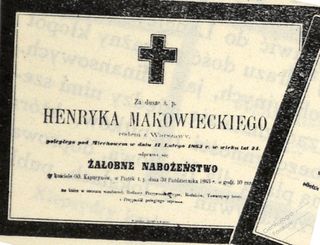 Zdjęcie powstańca styczniowego Henryk Makowiecki