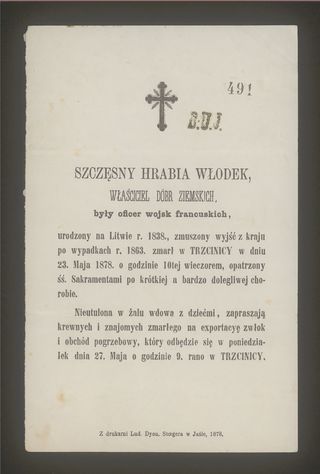 Zdjęcie powstańca styczniowego Szczęsny Jan Adam Włodek