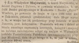 Zdjęcie powstańca styczniowego Władysław (5) Majewski