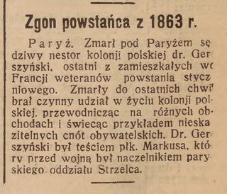 Zdjęcie powstańca styczniowego  Gierszyński