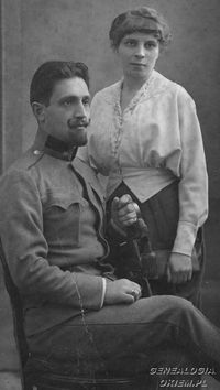 Michał Dunin-Wąsowicz i jego żona Adela
