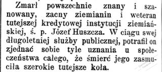Zdjęcie powstańca styczniowego Józef Huszcza