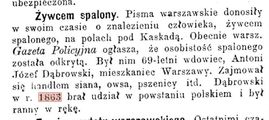 Dąbrowski Antoni Józef ( - 1897) 