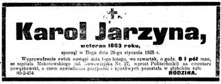 Zdjęcie powstańca styczniowego Karol Jerzyna