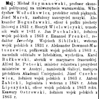 Zdjęcie powstańca styczniowego Ksawery Ostrowski