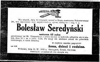 Zdjęcie powstańca styczniowego Bolesław Seredyński