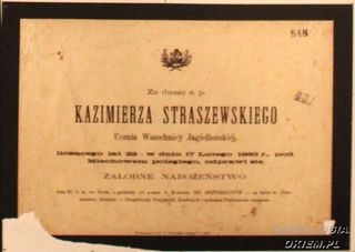 Zdjęcie powstańca styczniowego Kazimierz Straszewski