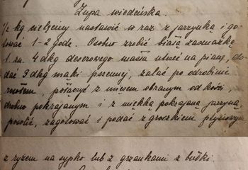 rękopis przepisu