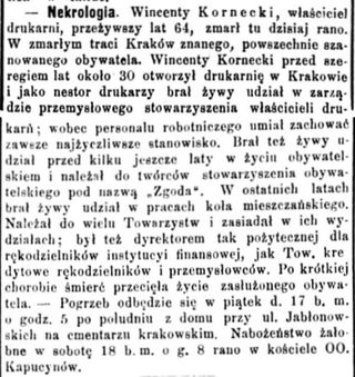 Zdjęcie powstańca styczniowego Wincenty Kornecki