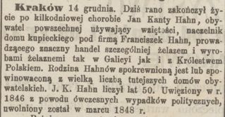 Zdjęcie powstańca styczniowego Jan Kanty Antoni Padewski Hahn