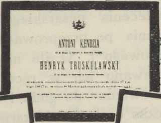 Zdjęcie powstańca styczniowego Antoni Kendzia