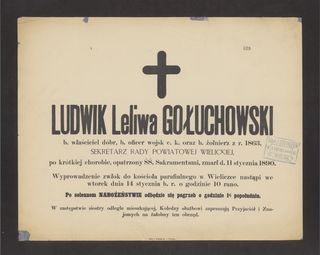 Zdjęcie powstańca styczniowego Ludwik Gołuchowski