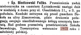 Bieńkowski Feliks (1838 - 1896)