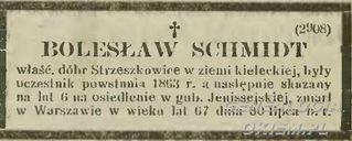 Zdjęcie powstańca styczniowego Bolesław Schmidt