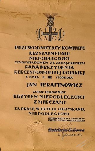 Zdjęcie powstańca styczniowego Jan Serafinowicz