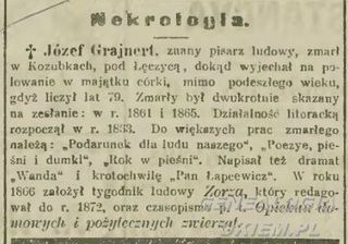 Zdjęcie powstańca styczniowego Józef Grajnert