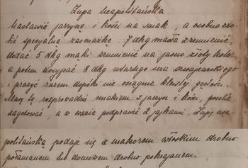 rękopis przepisu