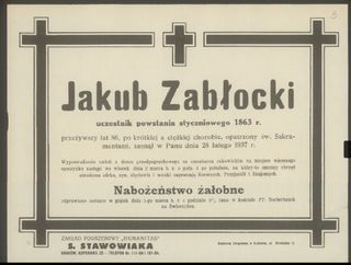 Zdjęcie powstańca styczniowego Jakub Zabłocki 