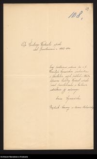 Prośba wdowy o zapomogę