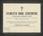 Czartoryski Sylwester Karol