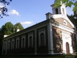 Kościół Lauretański  konsekrowany w  1865 r  Alkiskiu - Alkiškiai 