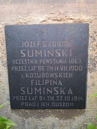 Zdjęcie powstańca styczniowego Józef Gabriel  Sumiński 