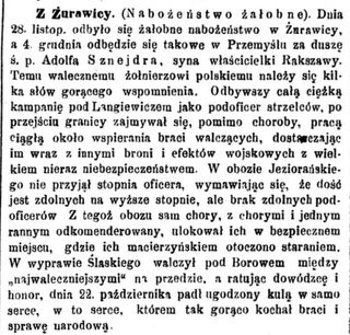 Zdjęcie powstańca styczniowego Adolf Schneider