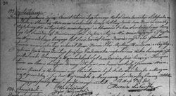 Akt chrztu Hieronim Laskowskiego