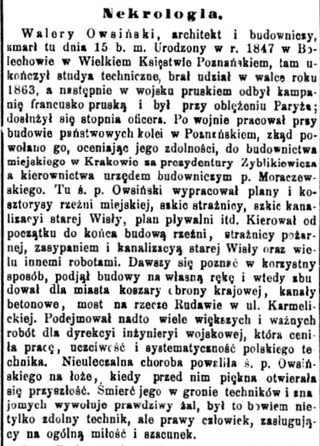 Zdjęcie powstańca styczniowego Walery Owsiński