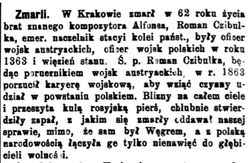 Nekrolog Romana Czibulki