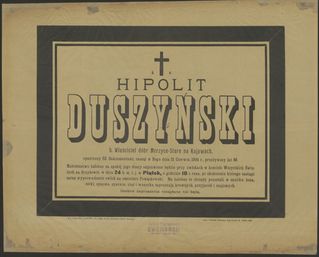 Zdjęcie powstańca styczniowego Hipolit Duszyński