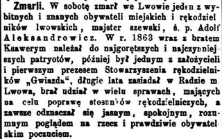 Zdjęcie powstańca styczniowego Adolf (3) Aleksandrowicz