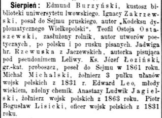 Zdjęcie powstańca styczniowego Anastazy Ludwik Jagielski