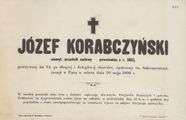 Korabczyński Józef ( - 1899) 